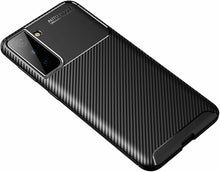 Samsung Galaxy S21 5G Case Carbon Slim Cover & Glass Screen Protector