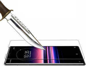 Sony Xperia 5 II Case Slim Hard Cover & Glass Screen Protector