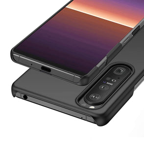 Fits Sony Xperia 1 IV 5G Case Ultra Slim Hard Back Cover - Matte Black
