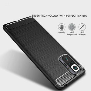 Xiaomi Redmi Note 10T 5G Case Carbon Gel Cover Ultra Slim Shockproof