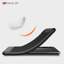 Honor 20S Case Carbon Fibre Cover & Glass Screen Protector