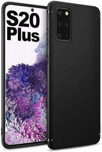 Samsung Galaxy S20+ Case Slim Gel Cover & Full Glass Screen Protector