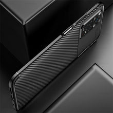 Xiaomi Redmi 10 Case Carbon Slim Cover & Glass Screen Protector