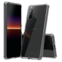 Sony Xperia 10 II Case Clear Slim Gel Cover & 2 Pack Glass Screen Protector