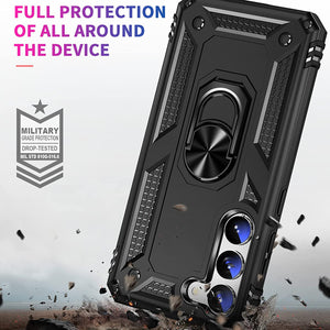 Phone Case Samsung Galaxy S23+ Plus Kickstand Shockproof Ring Phone Cover