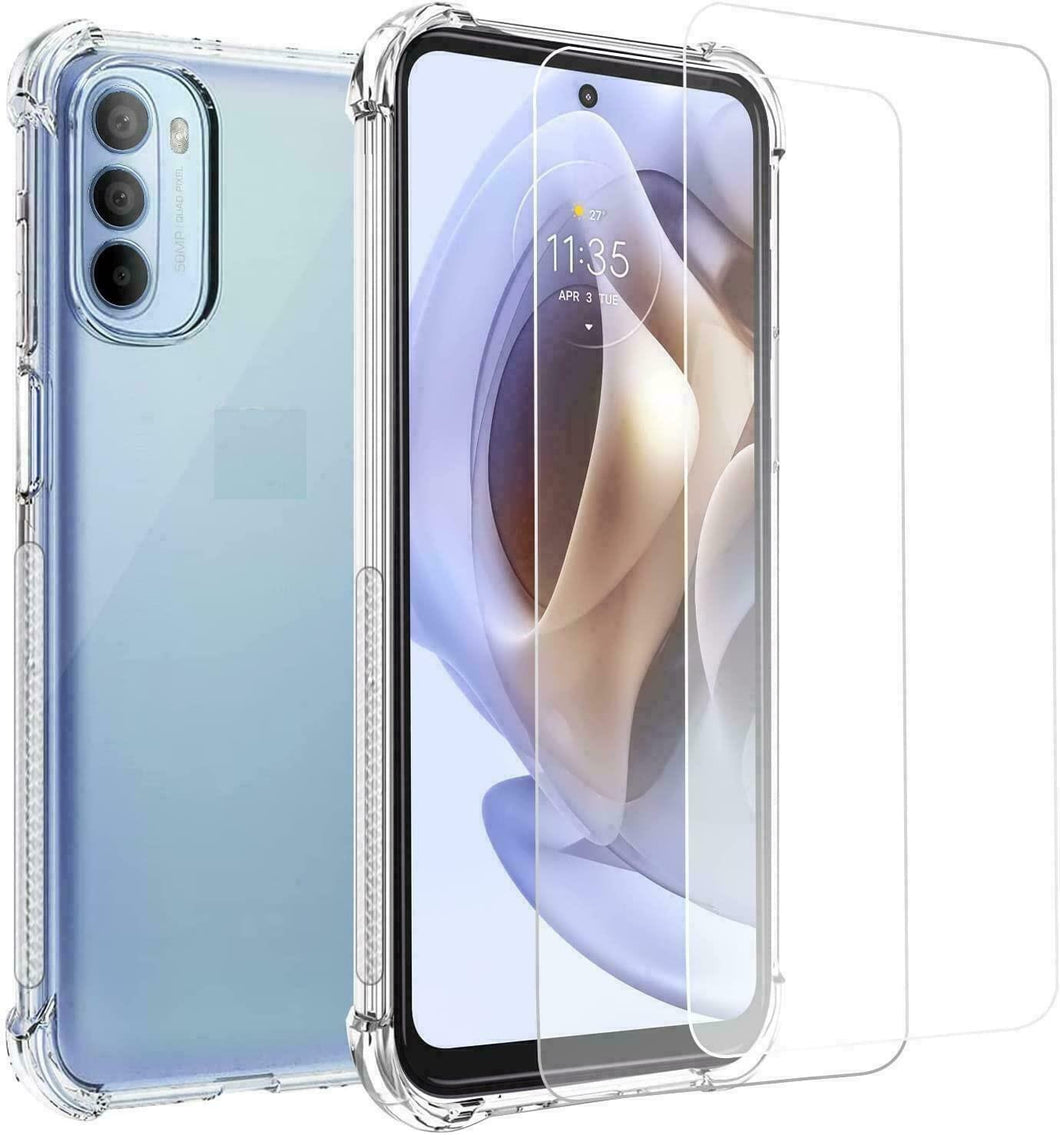 Nokia G21 / G11 Case Clear Shockproof & Glass Screen Protector
