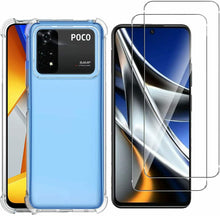 Xiaomi Poco X4 Pro 5G Case Clear Shockproof & Glass Screen Protector
