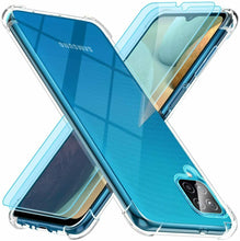 Samsung Galaxy A12 Case Clear Shockproof Cover & Glass Screen Protector