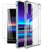 Sony Xperia 5 III Case Clear Shockproof Cover & Glass Screen Protector