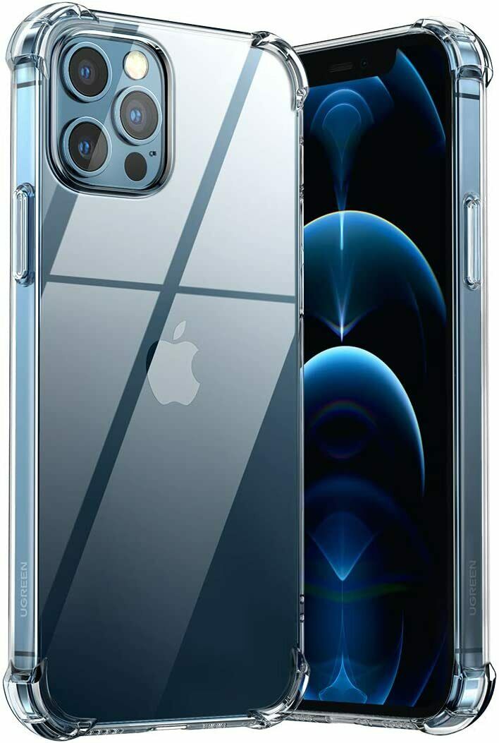 Apple iPhone 12 Pro Max Case Clear Silicone Slim Shockproof Gel Cover 6.7