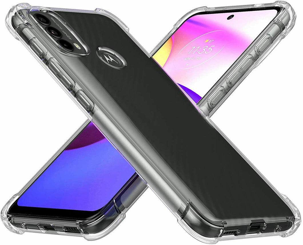 Motorola Moto E30 Case Clear Silicone Slim Shockproof Gel Cover