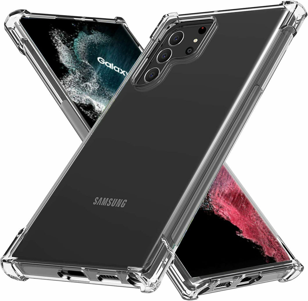 Samsung Galaxy S22 Ultra 5G Case Clear Silicone Slim Shockproof Gel Cover