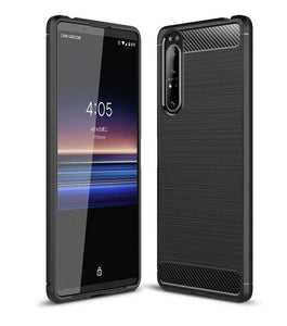 Sony Xperia 1 II Case Carbon Fibre Gel Cover Ultra Slim