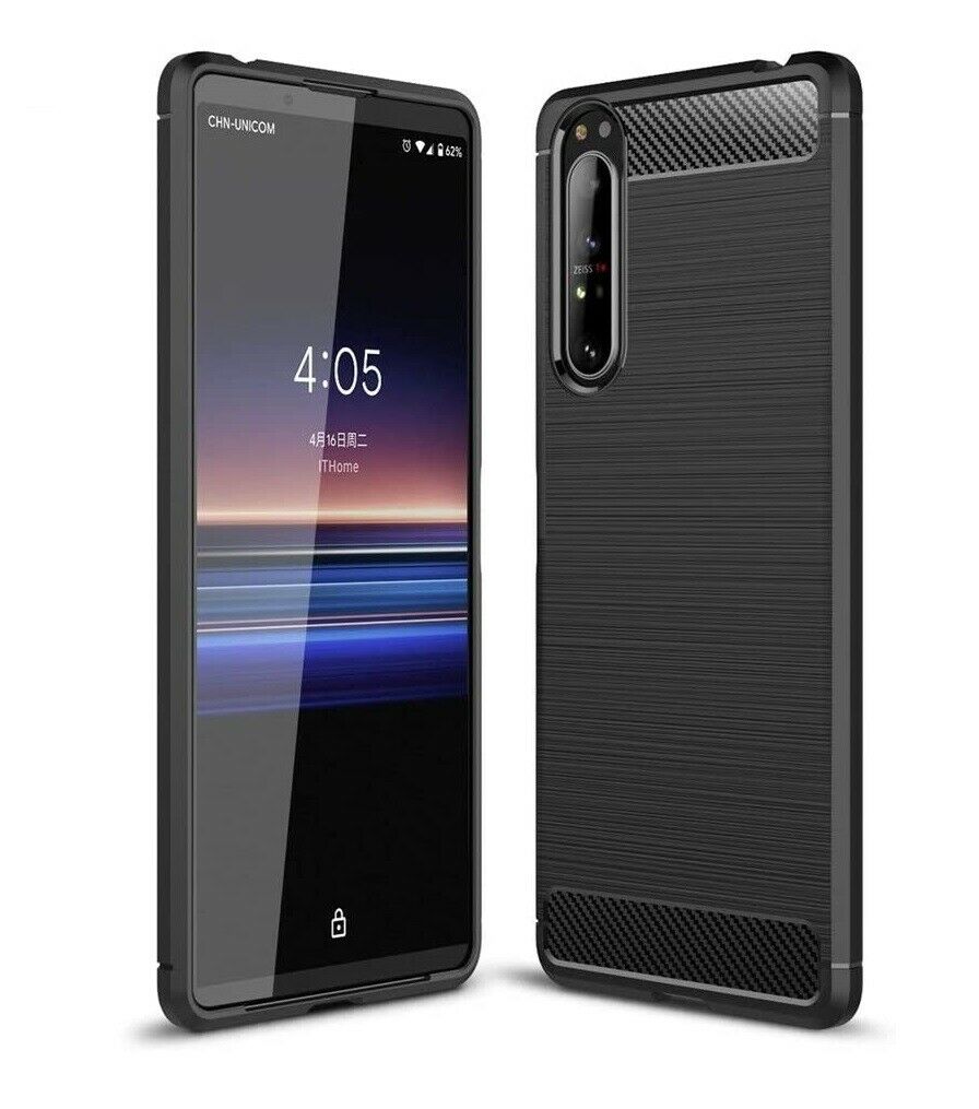 Sony Xperia 1 II Case Carbon Fibre Gel Cover Ultra Slim