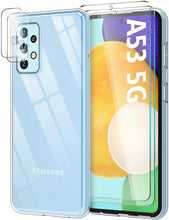 Samsung Galaxy A53 5G Case Clear Gel Cover & Glass Camera Screen Protector