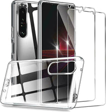 Sony Xperia 5 III Case Clear Gel Cover & Glass Screen Protector