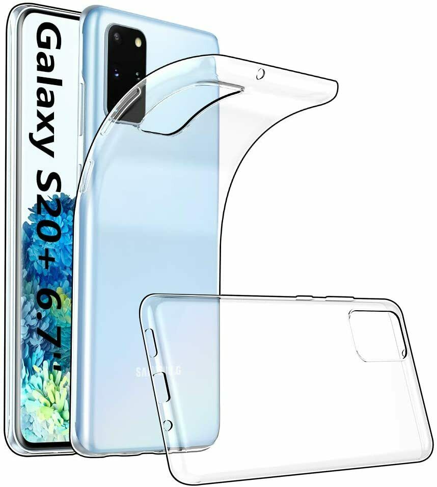 Samsung Galaxy S20+ (Plus) Case Clear Silicone Ultra Slim Gel Cover (6.7