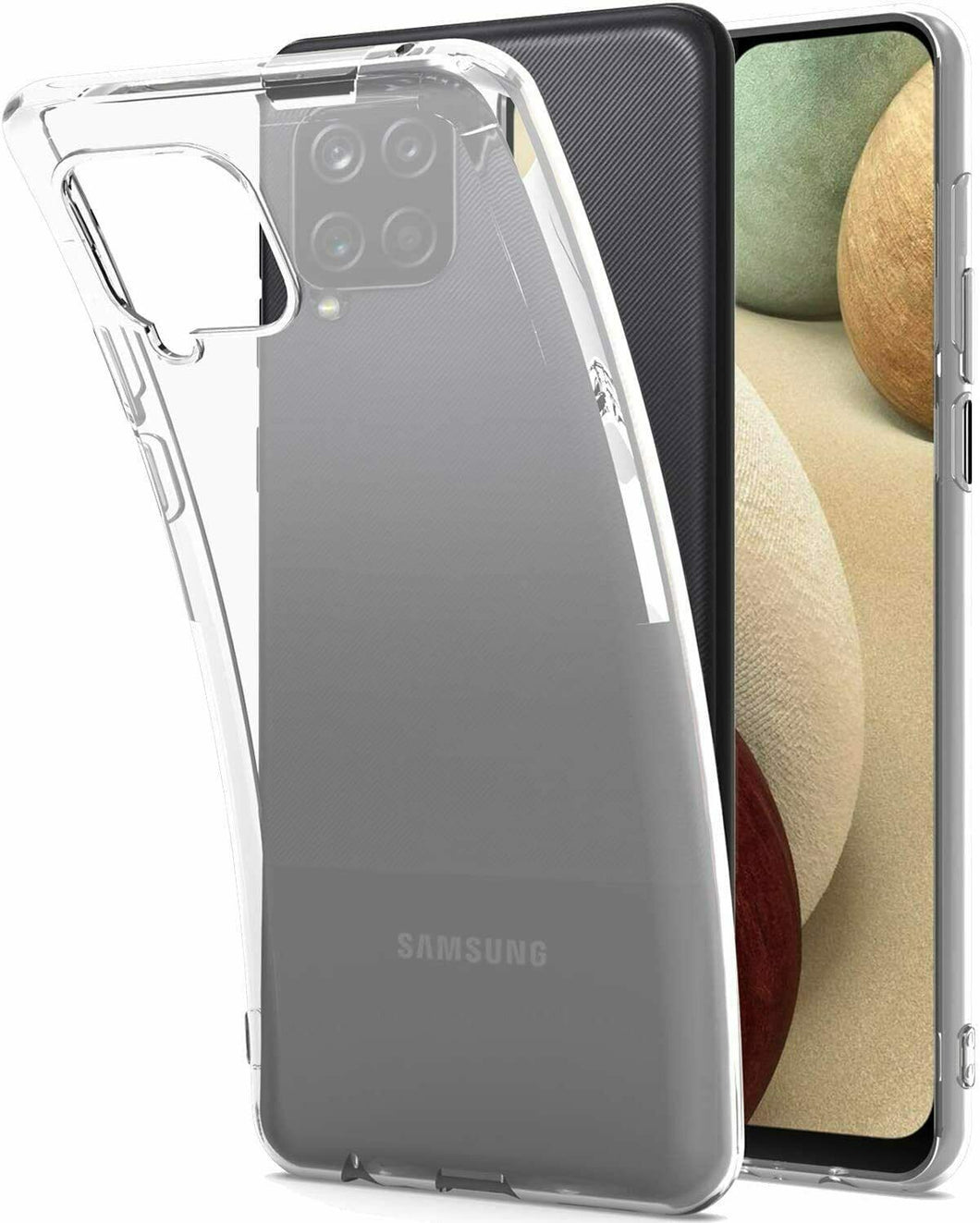 Samsung Galaxy A12 Case Clear Silicone Ultra Slim Gel Cover