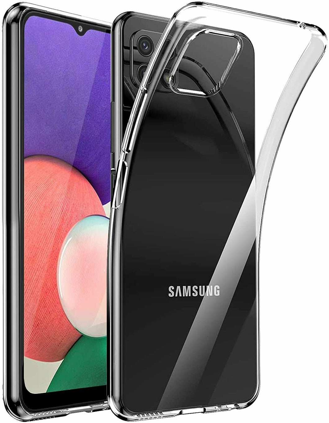 Samsung Galaxy A22 5G Case Clear Silicone Ultra Slim Gel Cover