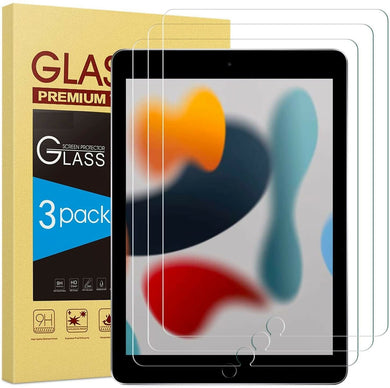 (3 Pack) Apple iPad 10.2 (2021) Glass Screen Protector  ( 9th Gen) Tablet