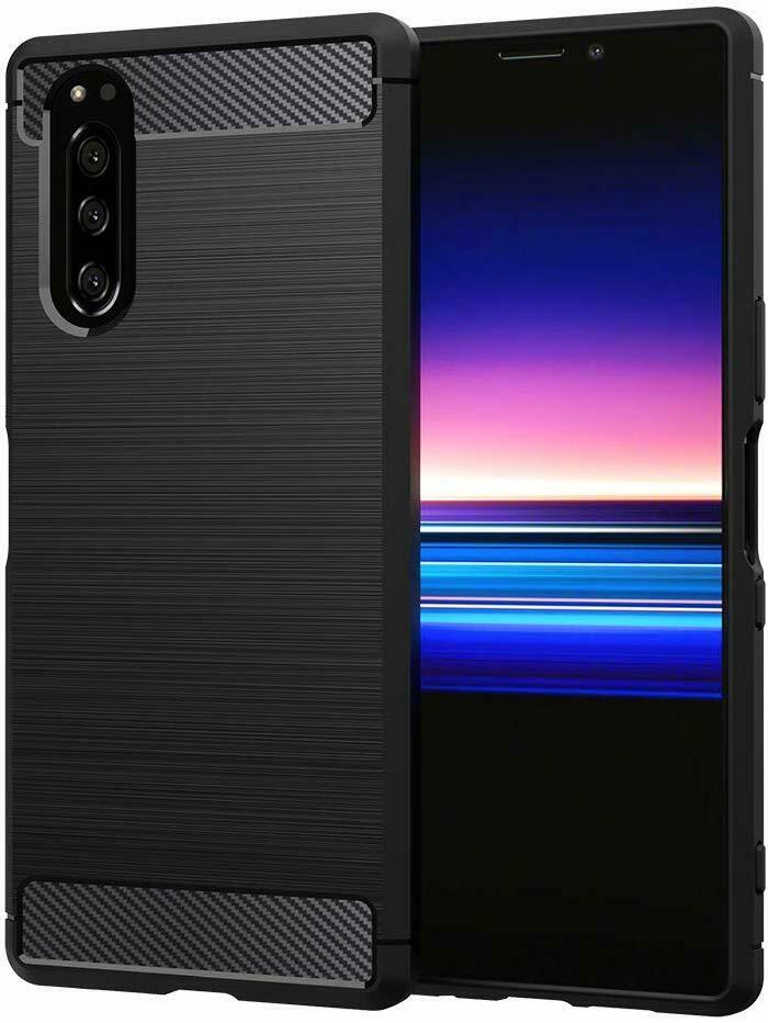 Sony Xperia 5 II Case Carbon Fibre Black