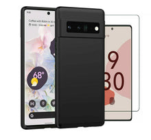 Google Pixel 6 Pro 5G Case Slim Silicone Cover & Glass Screen Protector