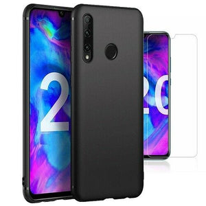 Honor 20e Case Slim Silicone Cover & Glass Screen Protector