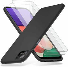 Samsung Galaxy A22 5G Case Slim Silicone Cover & Glass Screen Protector