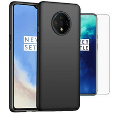 OnePlus 7T Case Slim Hard Cover & Glass Screen Protector