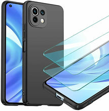 Xiaomi 11 Lite 5G NE Case Slim Hard Back Cover & Glass Screen Protector