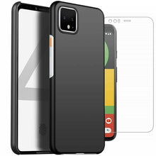 Google Pixel 4 Case Slim Hard Cover & Glass Screen Protector