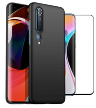 Xiaomi Mi 10 Pro 5G Case Slim Hard Cover -Matte Black & Full Glass Protector