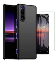 Sony Xperia 1 III Case Slim Hard Back Cover & Glass Screen Protector