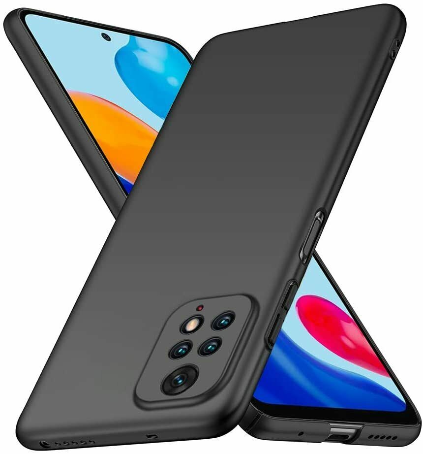 Xiaomi Redmi Note 11S Case Ultra Slim Hard Back Cover - Matte Black 6.43