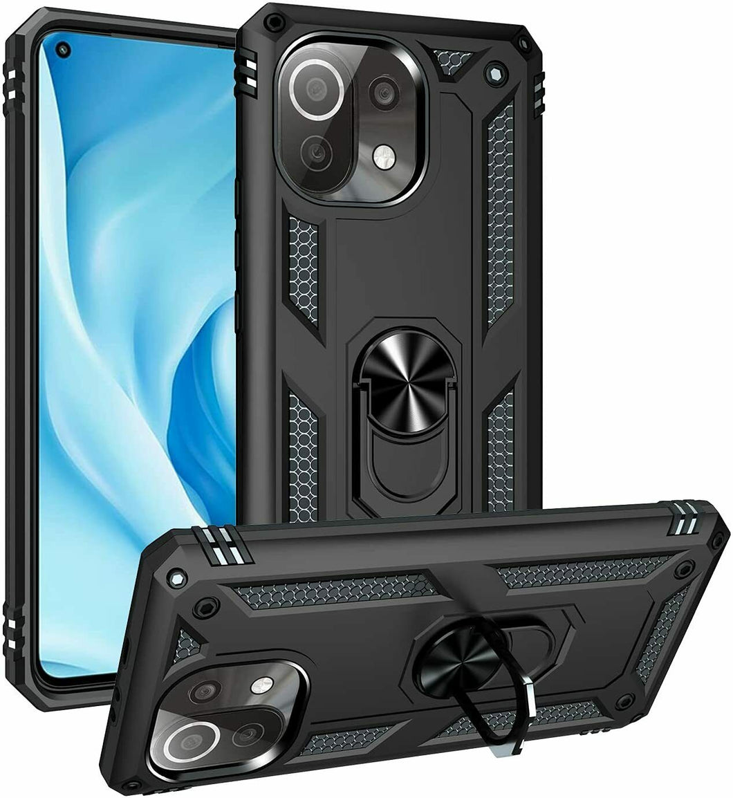 Xiaomi Mi 11 Case Kickstand Shockproof Ring Cover