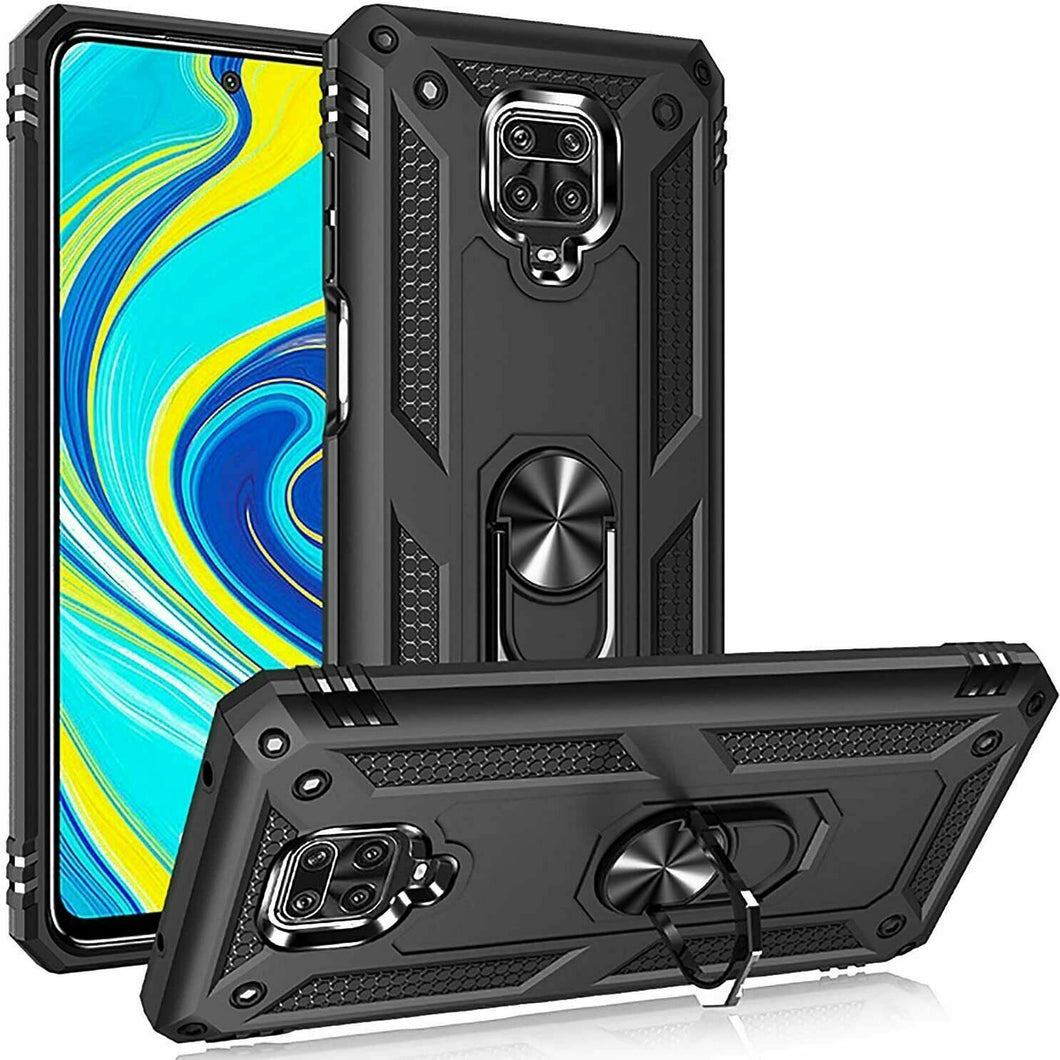 Xiaomi Redmi Note 9S Case Kickstand Shockproof Ring Cover