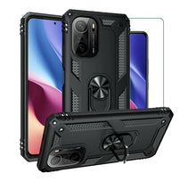 Xiaomi Mi 11i Case Kickstand Cover & Glass Screen Protector