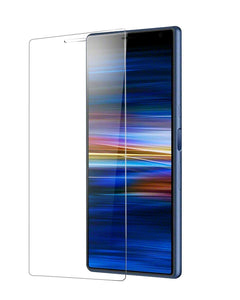 Sony Xperia 10 Plus Tempered Glass Screen Protector Guard (Case Friendly) - YourGadget 