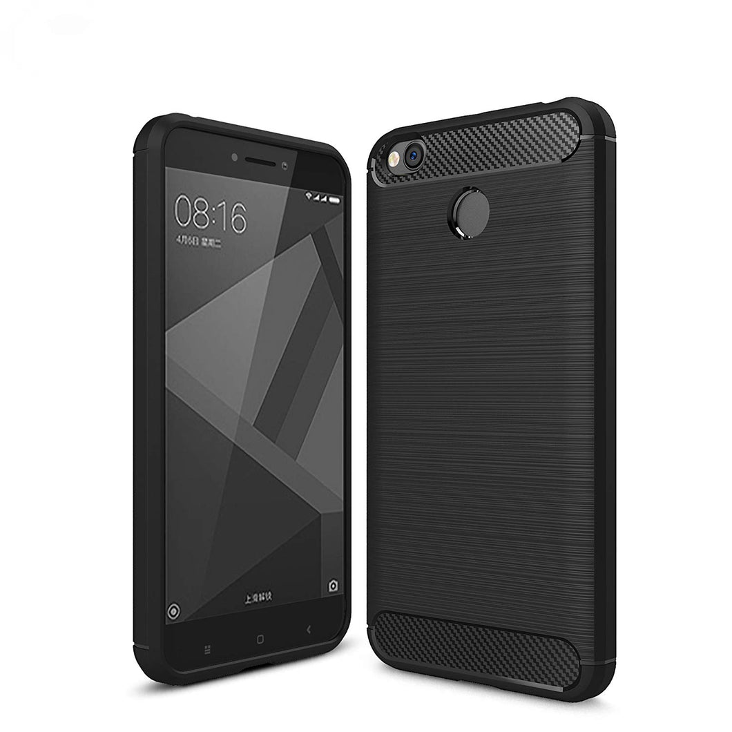 Xiaomi Redmi 4 (4X) Case Carbon Fibre Black - YourGadget 