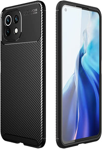 Xiaomi Mi 11 Lite Case Carbon Fibre Black