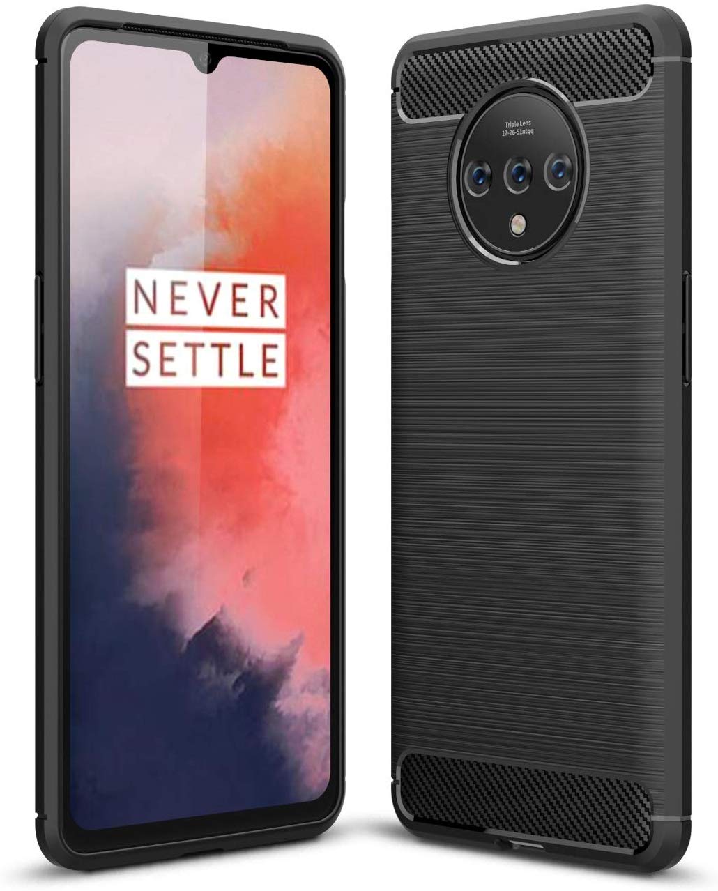 OnePlus 7T Case Carbon Fibre Black