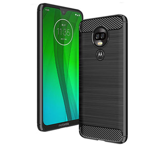 Motorola Moto G7 Case Carbon Fibre Black - YourGadget 