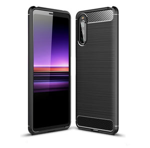 Sony Xperia 10 II Case Carbon Fibre Black