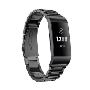 Fitbit Charge 3 / 4 Stainless Steel Band Strap - YourGadget 