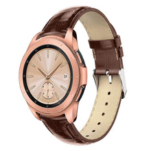 Samsung Galaxy Watch 46mm Crocodile Leather Watch Band Strap - YourGadget 