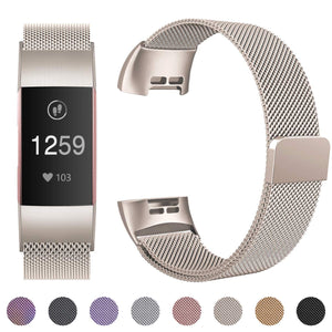 Fitbit Charge 3 / 4 Luxury Milanese Loop Band Strap - YourGadget 