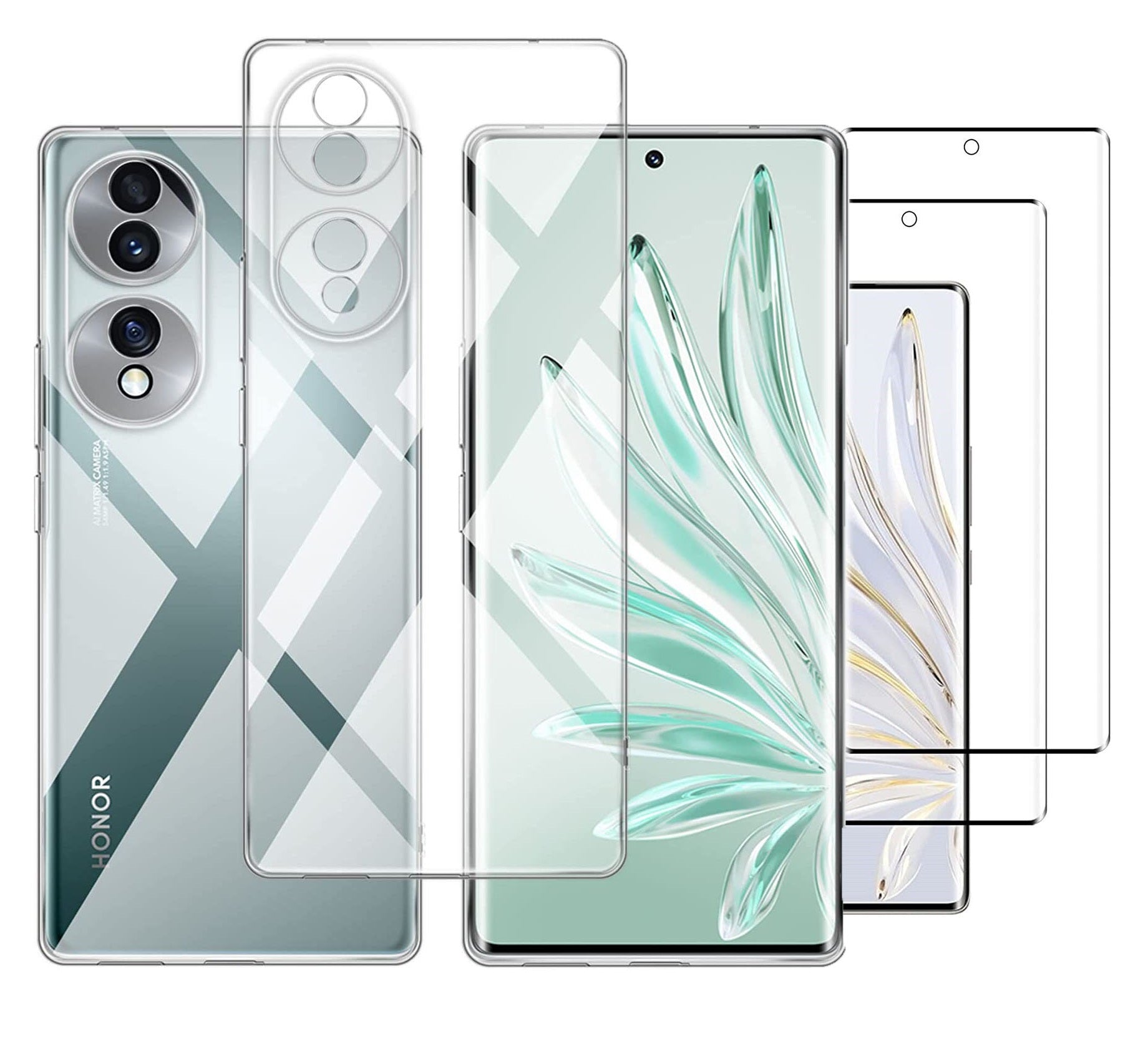 Honor 70 Case Clear Phone Cover & Screen Protector