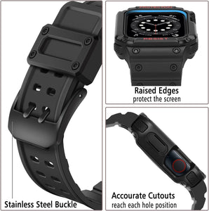 Apple Watch Series 3 Strap Rugged Heavy Duty Band Case