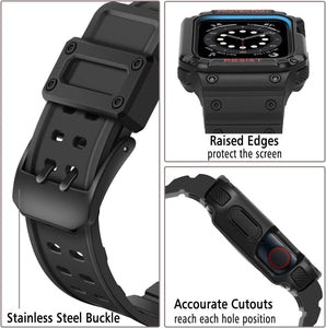 Apple Watch Series 8 Strap Rugged Heavy Duty Band Case