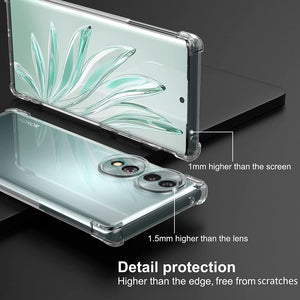 Honor 70 Case Clear Silicone Shockproof Gel Phone Cover